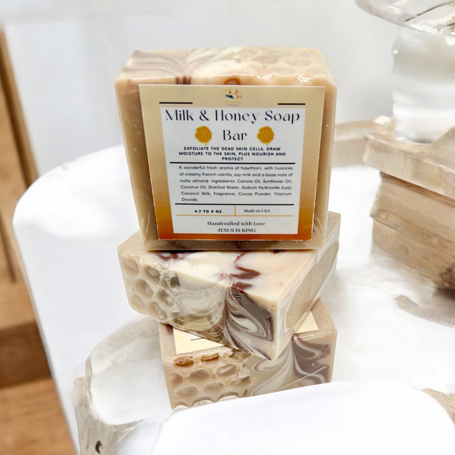Milk & Honey Soap Bar (Vegan)